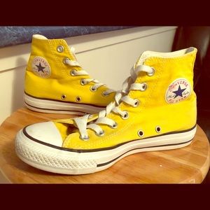 Converse Yellow High Tops